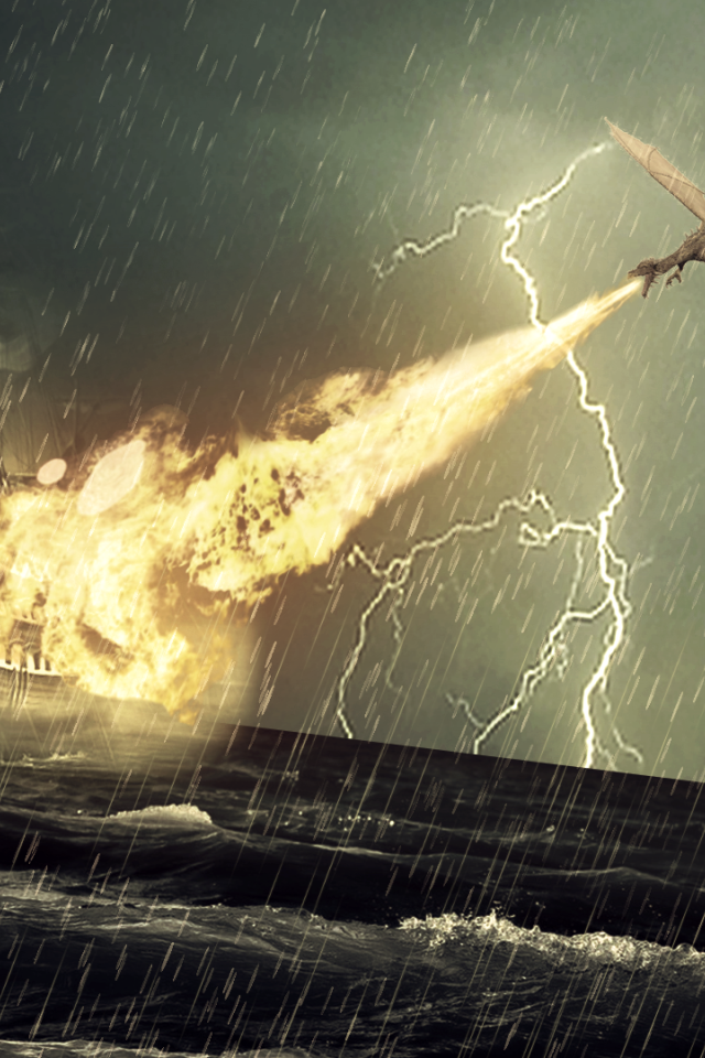 Дракон напал на корабль