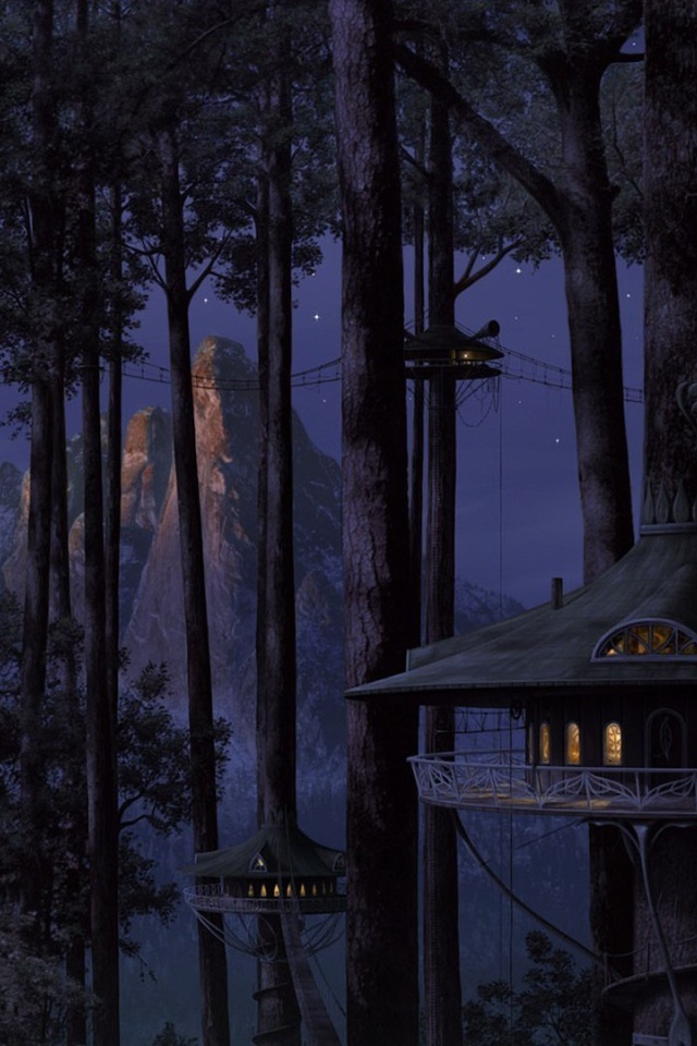 Дома Эльфов на деревьях