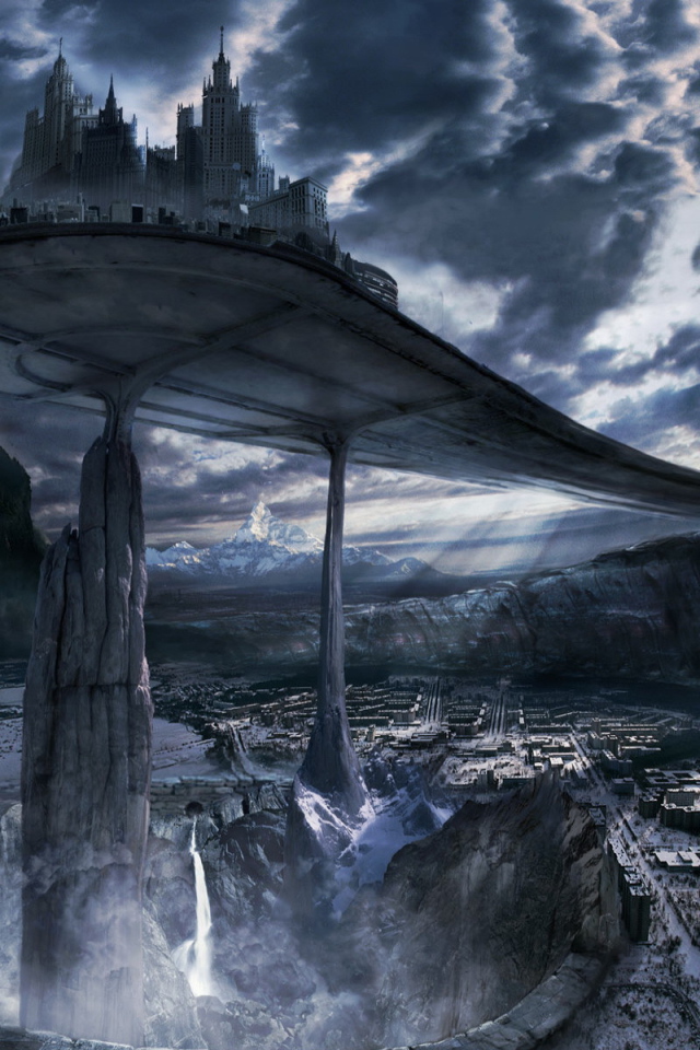 Фантастический город на скалах