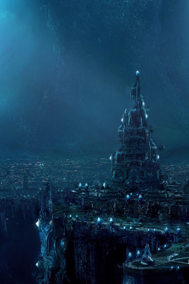 Фантастический город подземного мира