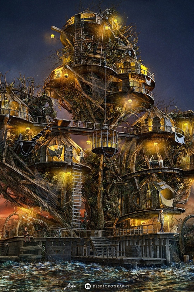 Фантастический дом из обломков кораблей