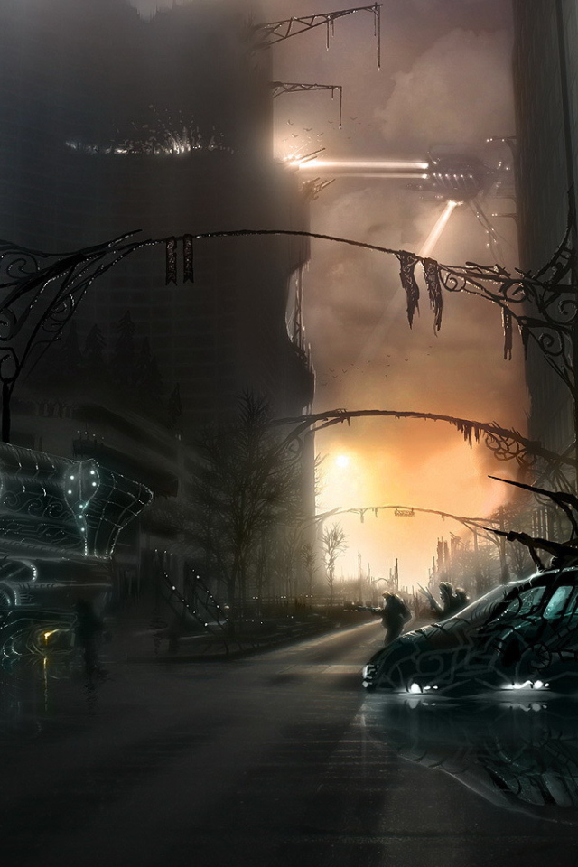 Фантастический ночной город