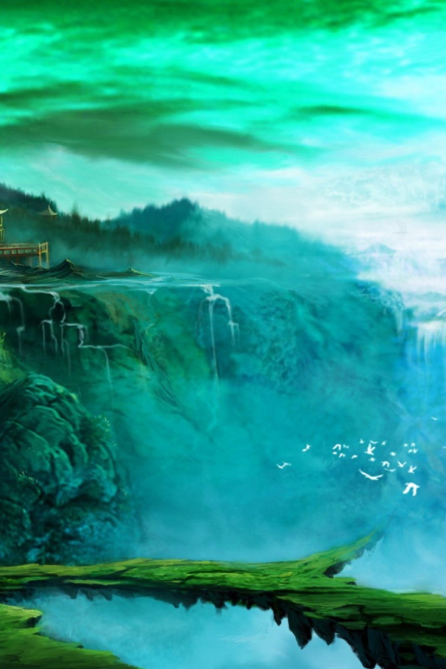 Фантастический мир среди водопадов