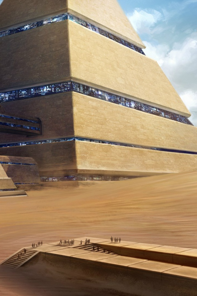 Фэнтези город в пустыне