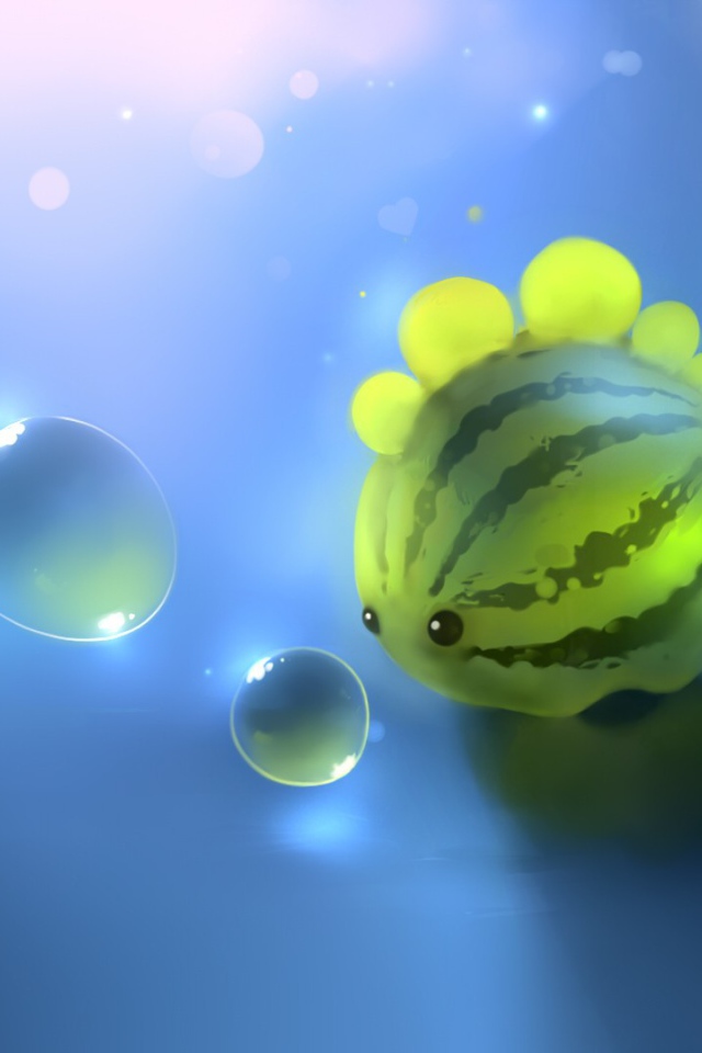 Рыбка в форме арбуза