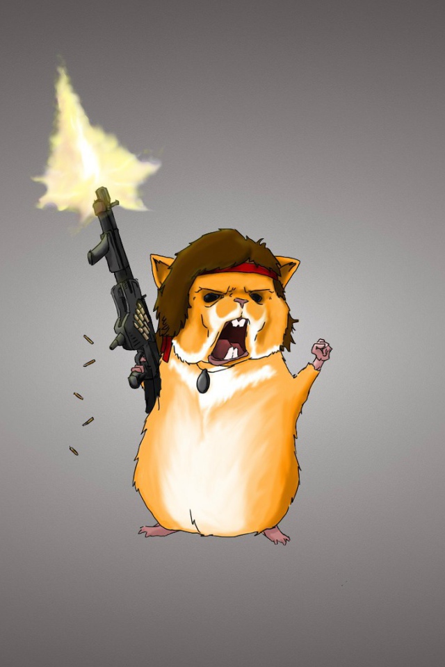 Хомяк с оружием
