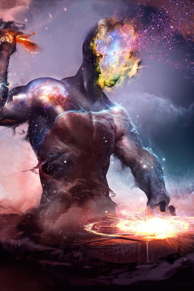 Небесный кузнец в облаках