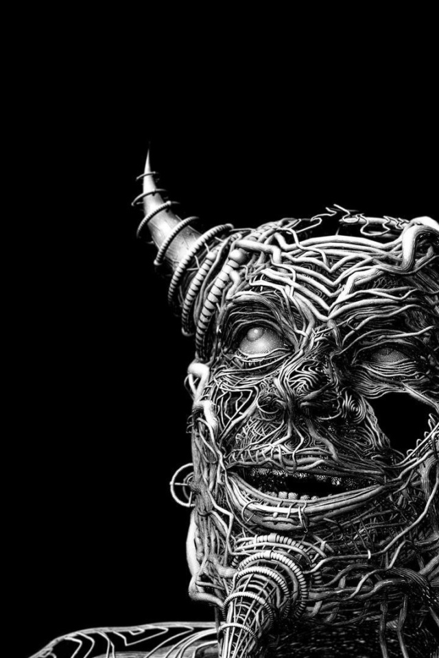 Рогатый демон из корней