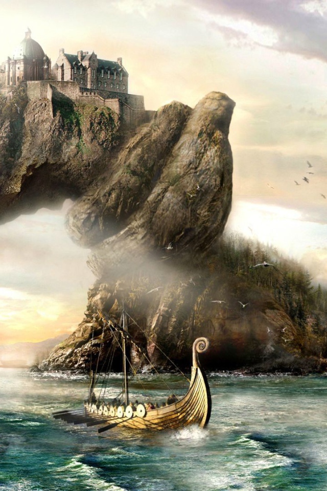 Замок на воротах гавани