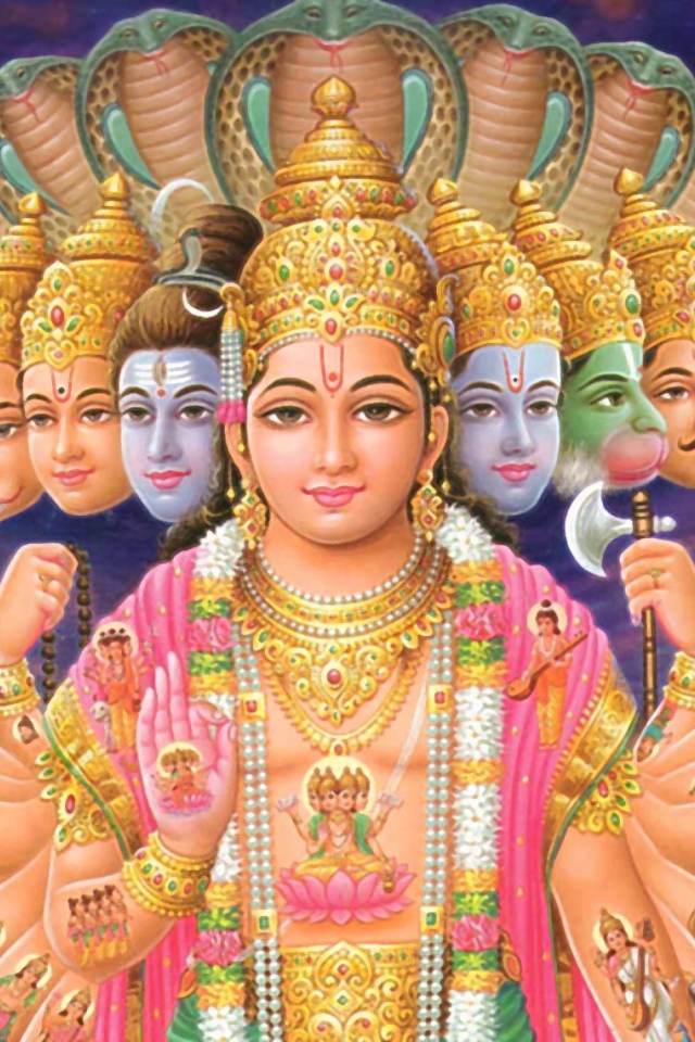 Многорукая индийская богиня