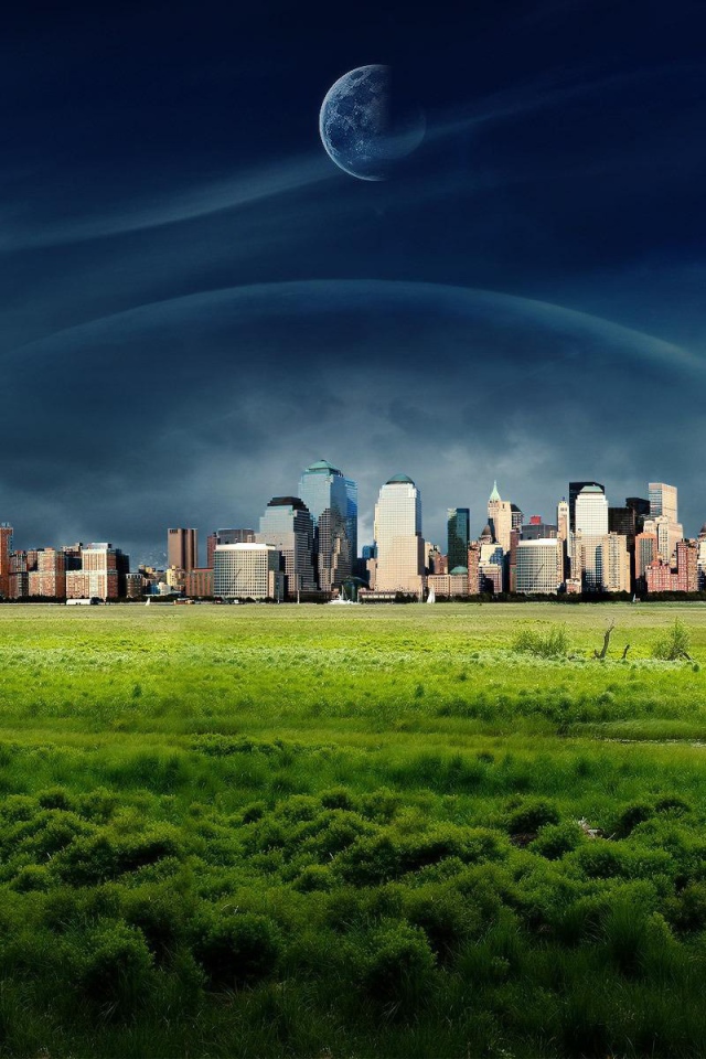 Мегаполис на чужой планете