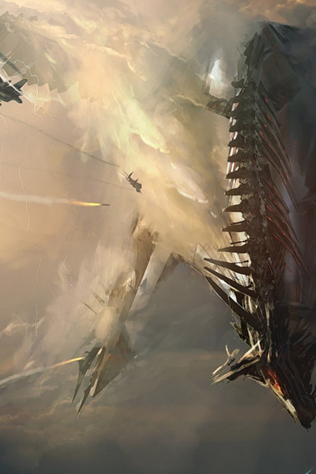 Военные сражаются с железным драконом