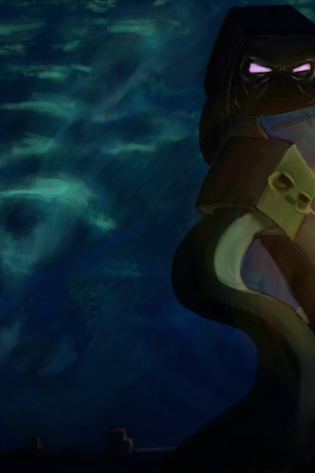 Чудовище с квадратными головами