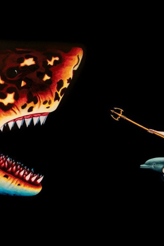 Нептун против акулы