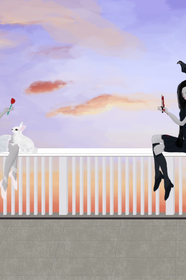 Кролик между ангелом и демоном