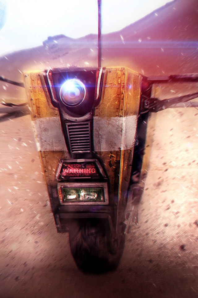 Робот на одном колесе в пустыне