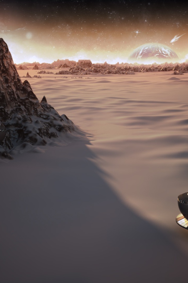 Круглые дома в колонии на другой планете