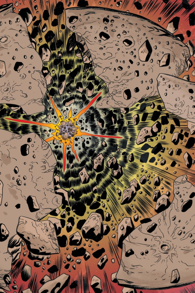 Серебряный Сёрфер у разрушенной Луны