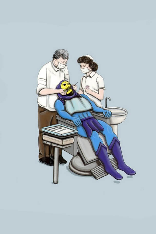 Скелетор у стоматолога