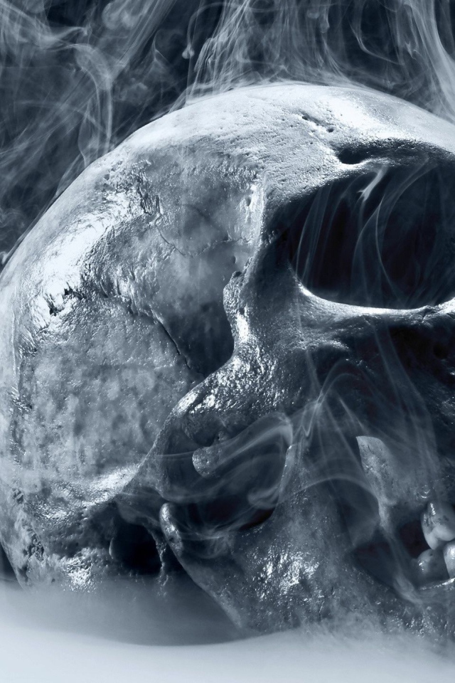 Череп в сизом дыму