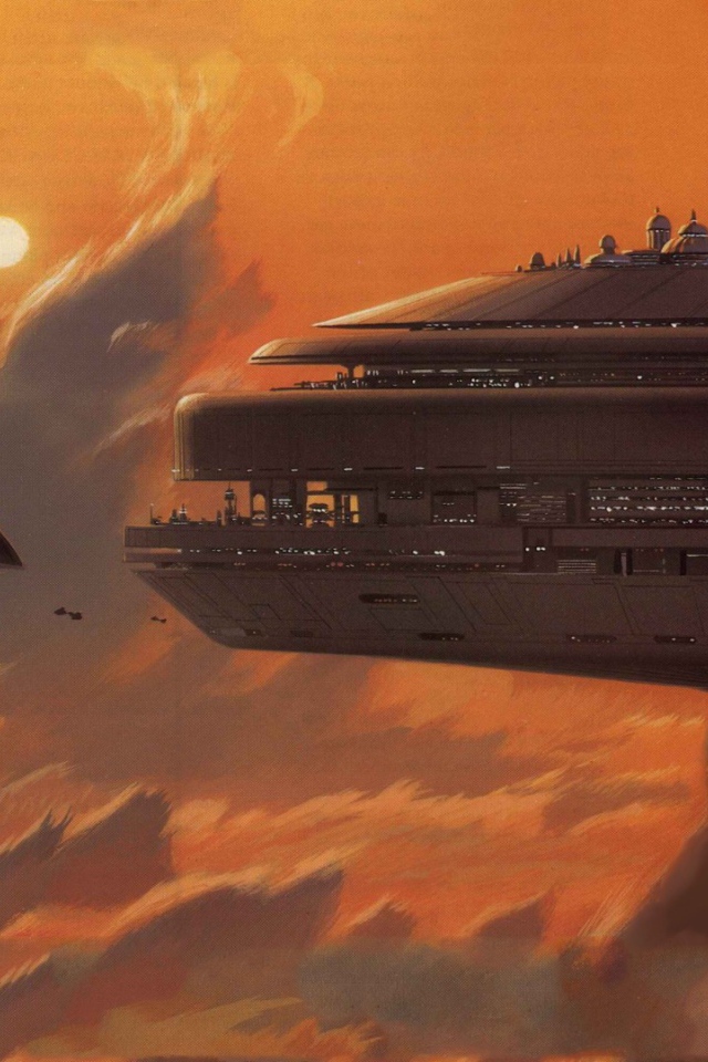 Станция парит в облаках