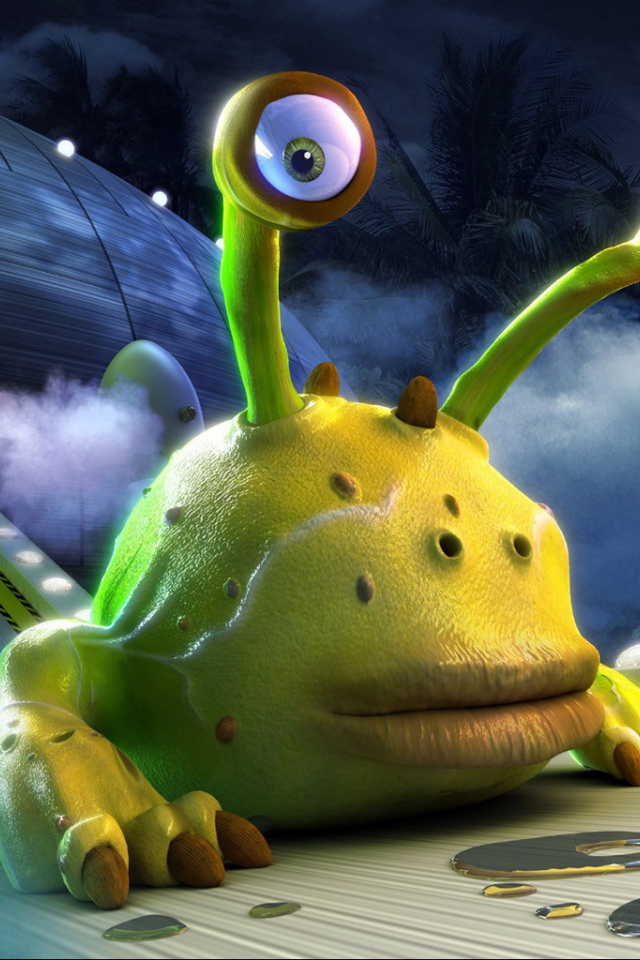 Инопланетянин вышел из корабля