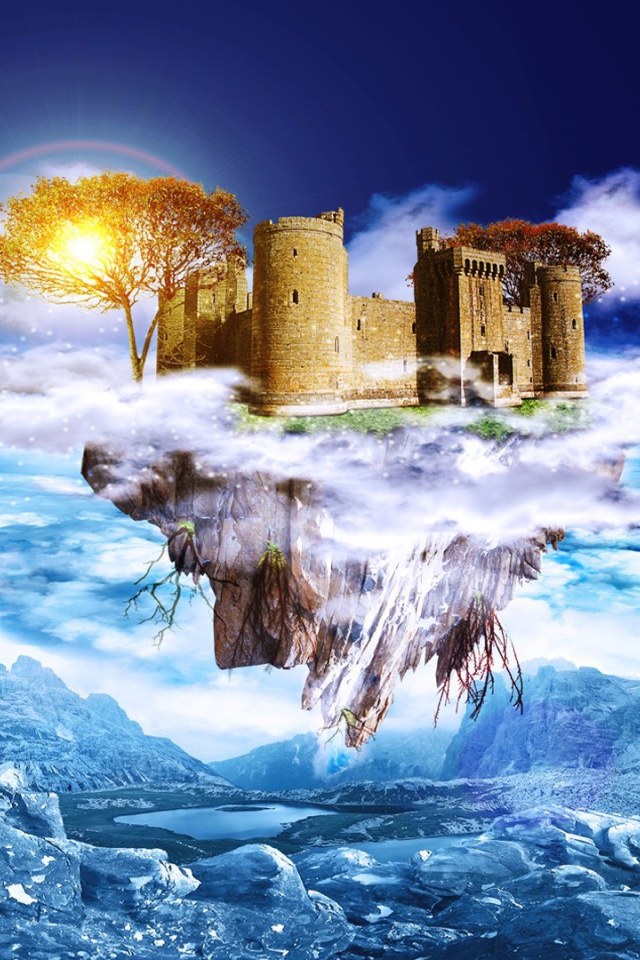 Замок на летающем острове