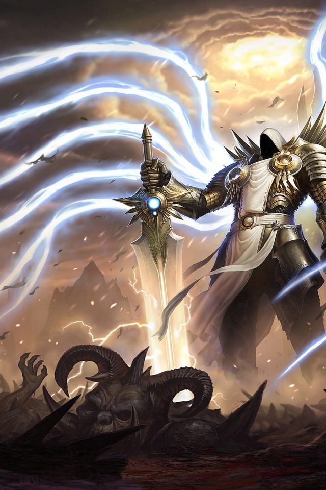 Демон с щупальцами из энергии