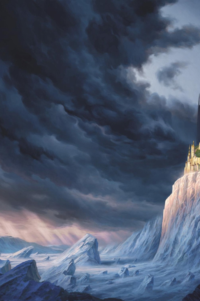 Фантастический город на белой горе