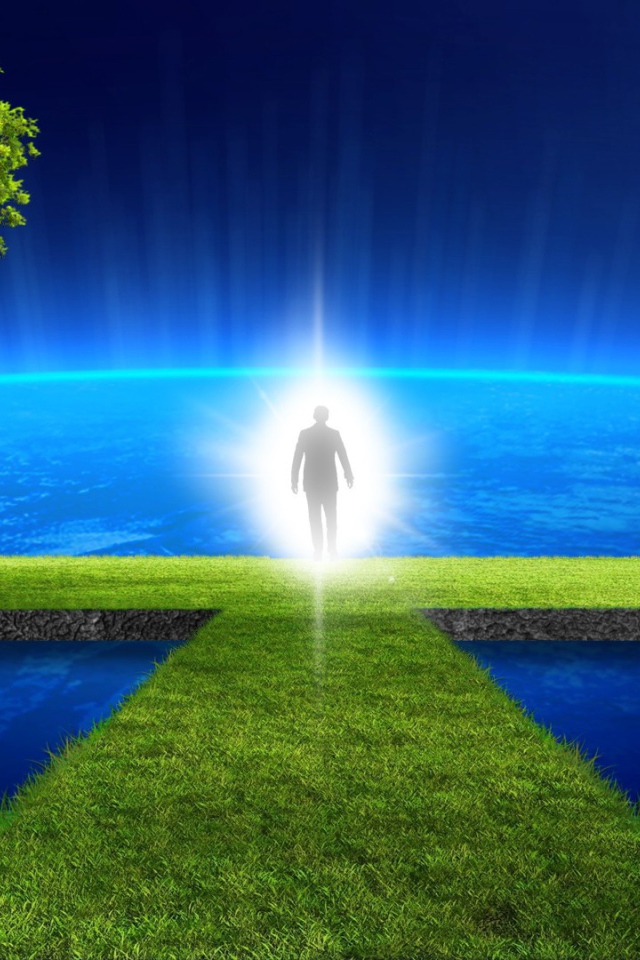 Душа человека на небесах