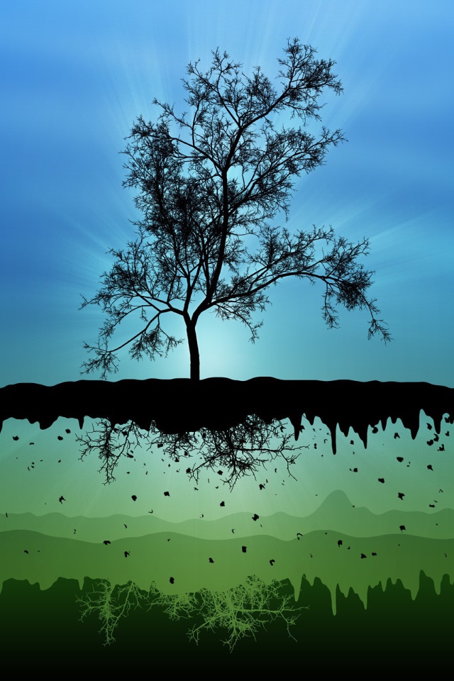 Дерево на парящем острове