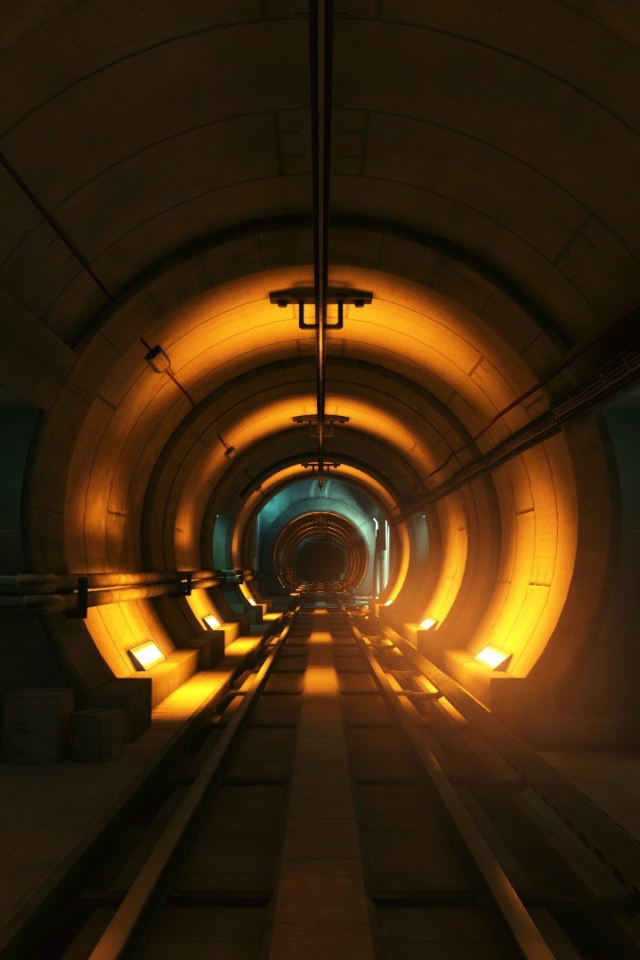 Подземный тоннель метро