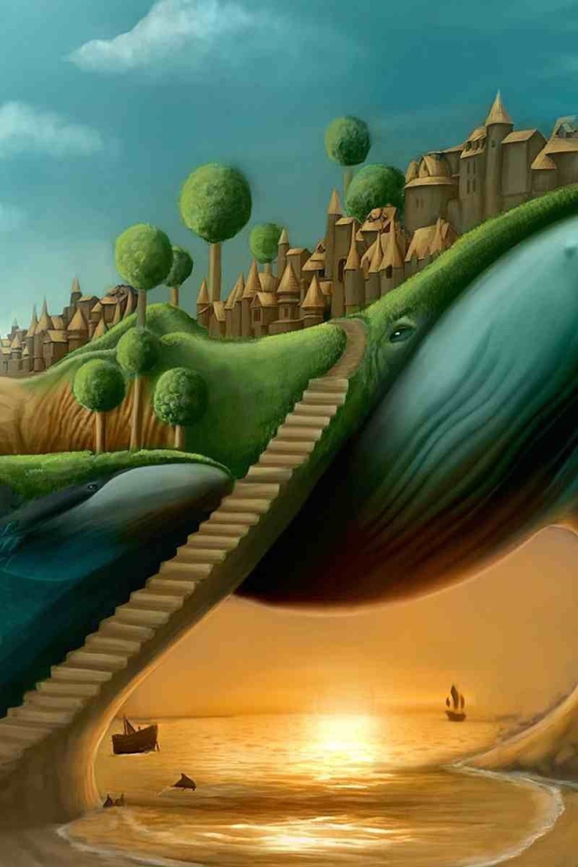 Нереальный город из песка