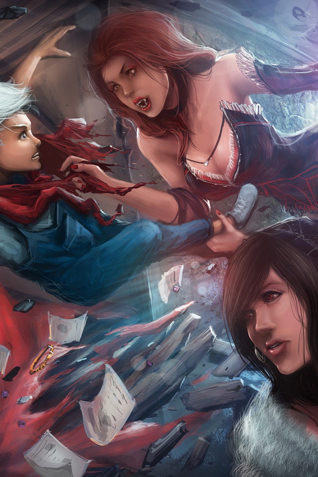 Вампиры напали на человека