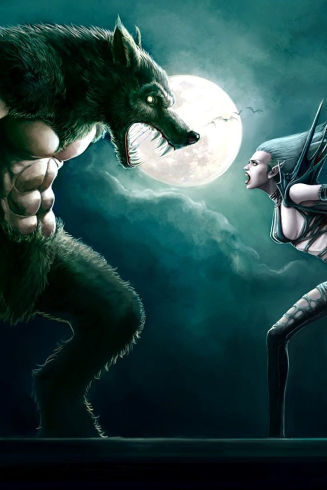 Оборотень против вампирши