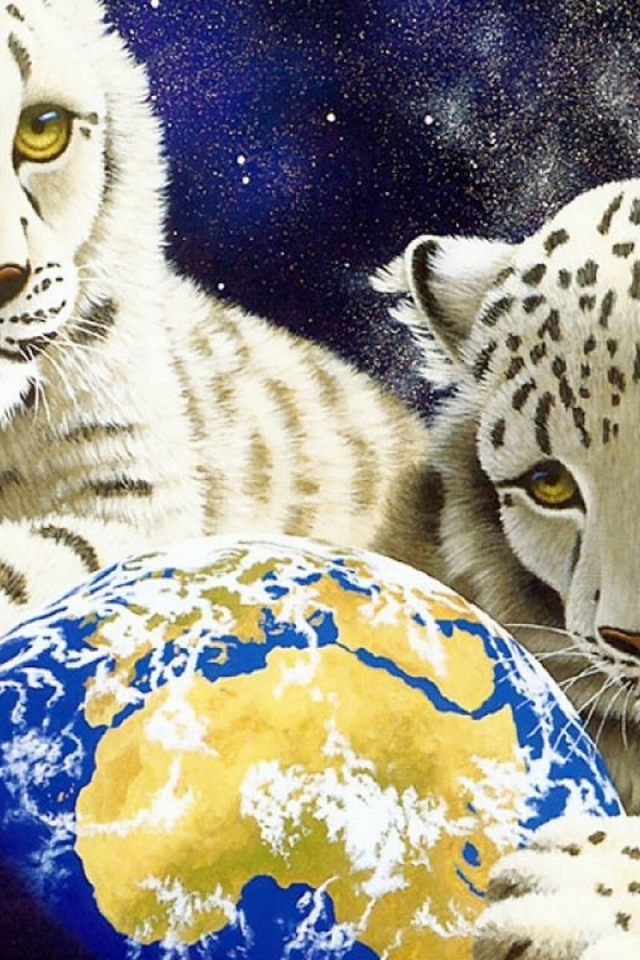 Белые тигрята берегут Землю