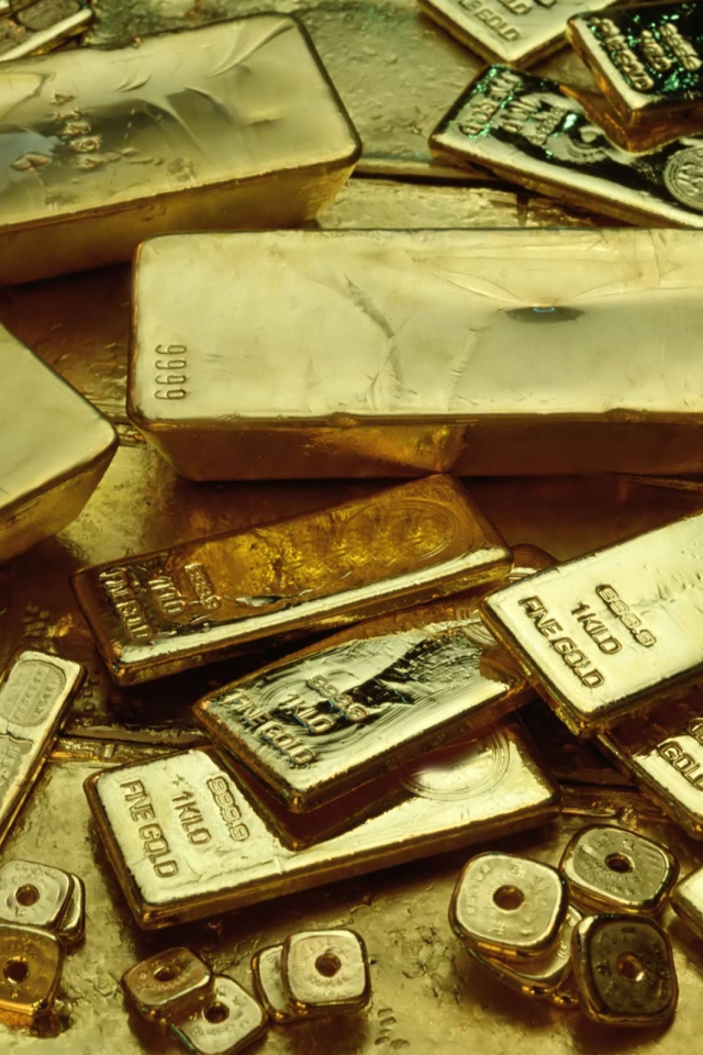 Разные золотые слитки