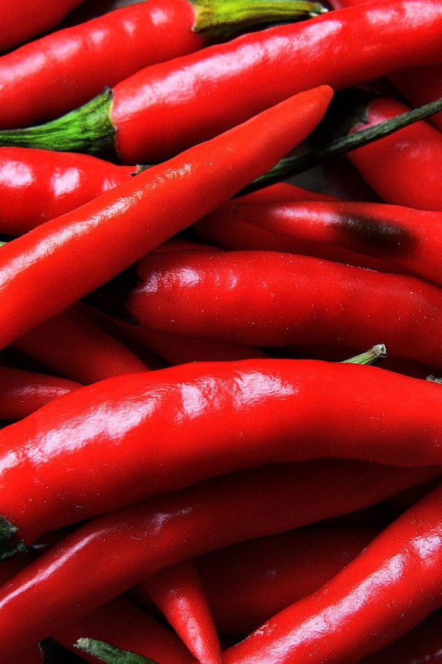 Красные острые перцы чили