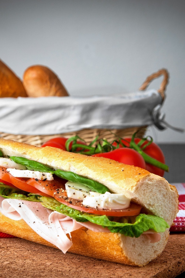 Бутерброд из багета