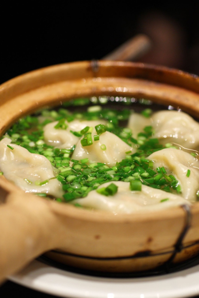 Суп с клецками и зеленью