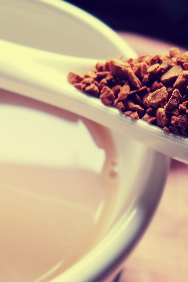 Ложка растворимого кофе