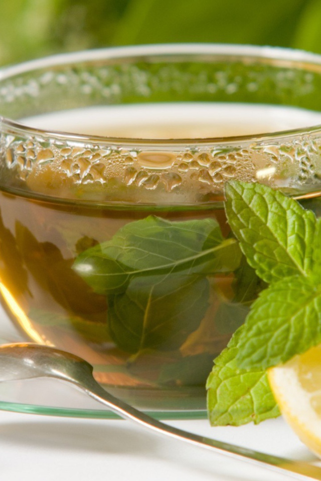 Мятный чай с лимоном