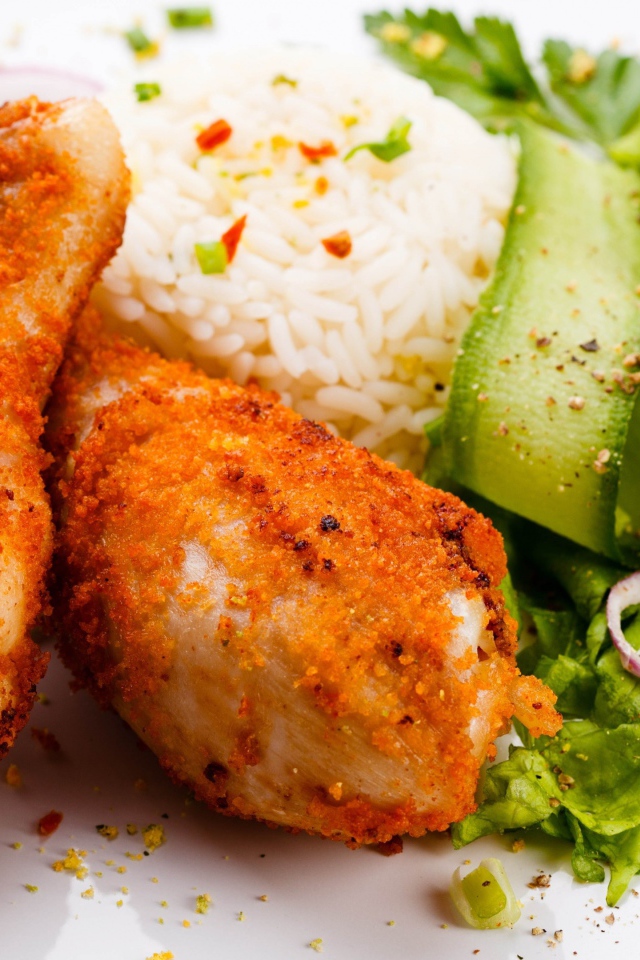 Куриные ножки с рисом и овощами