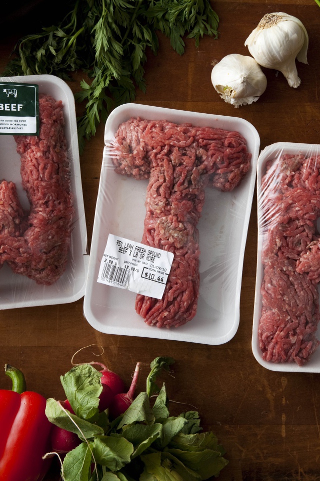 Креативная упаковка мясного фарша