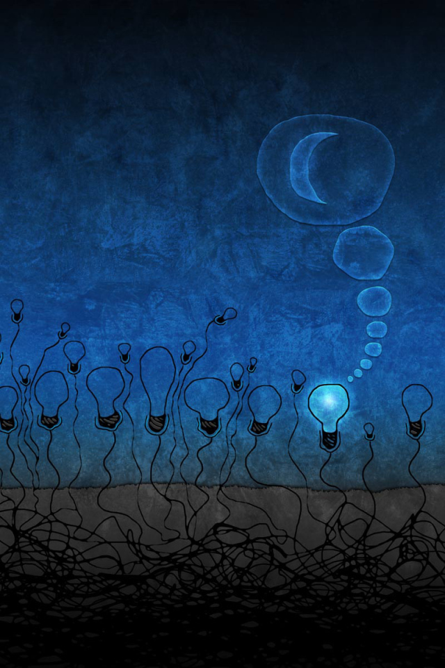 Лампочка мечтает стать луной