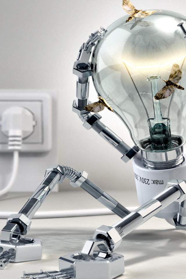 Робот лампочка