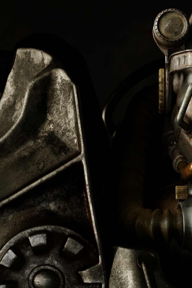 Мощная броня персонажа игры Fallout 4