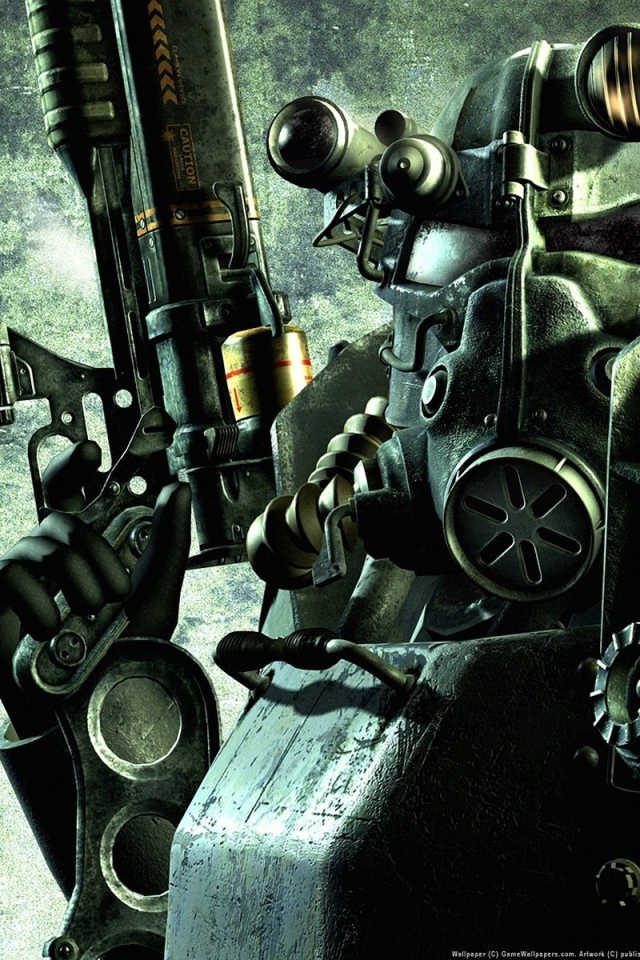 Солдат в экипировке в игре Fallout 3