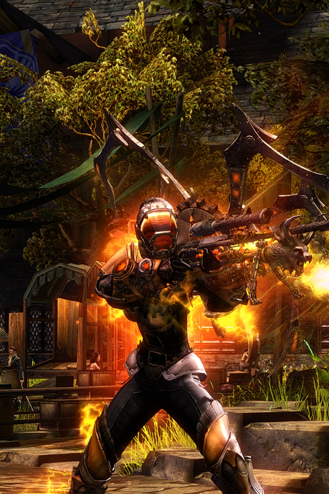 Солдат с винтовкой в игре Guild Wars 2