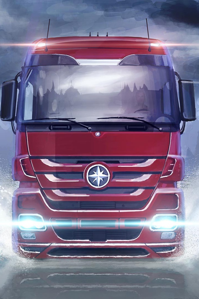 Грузовой автомобиль в игре симуляторе